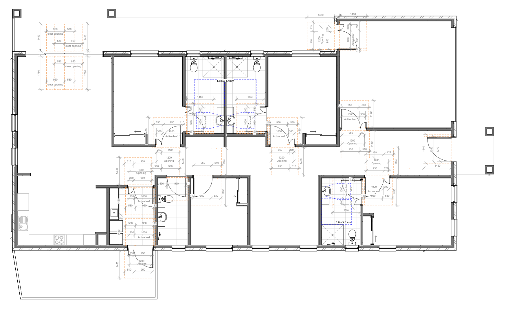 Ferntree Gully HPS IL FA Category SDA - 3 Ensuites + OOA — Floorplan 1