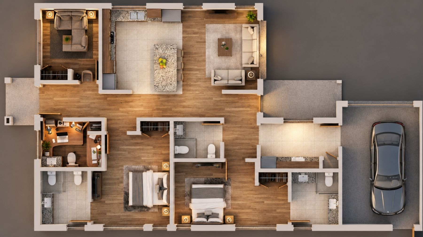 SDA HPS 2 Bedroom House plus OOA Heidelberg West, Vic | 283 — Floorplan 1