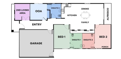 BOURBON, Cranbourne East, VIC - F.A — Floorplan 1