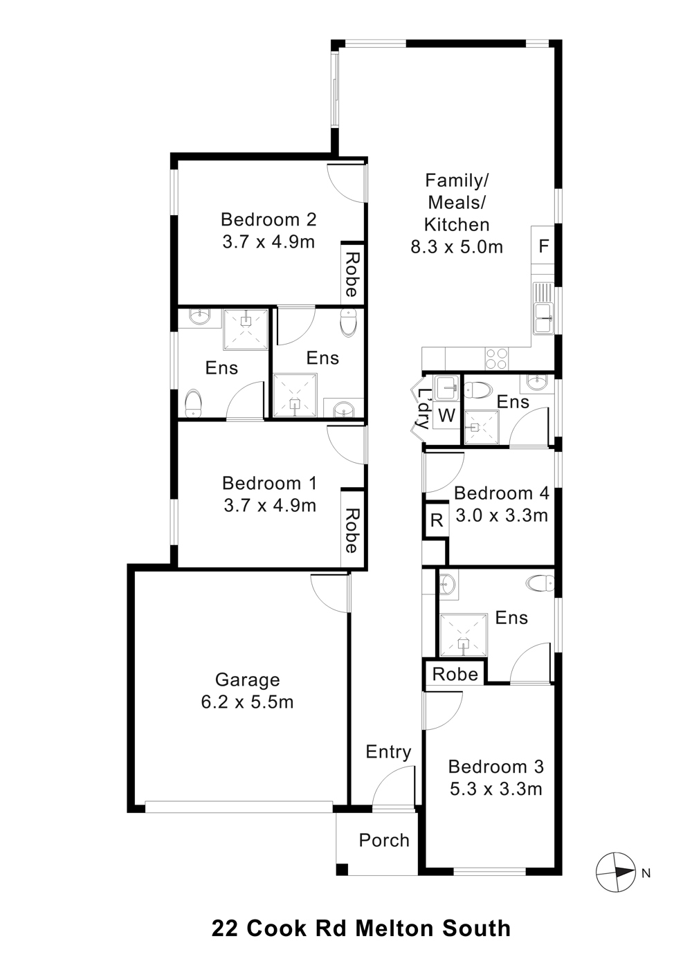 High Physical Support SDA | 3 Participant + OOA | Purpose Built — Floorplan 1