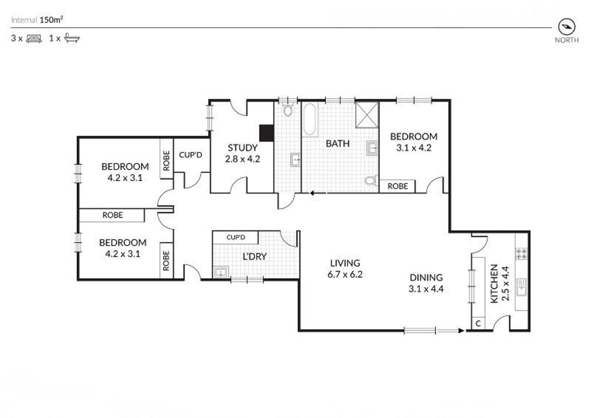 Contemporary, purpose-built home with supported living in Matraville. SDA design category ‘Basic’ — Floorplan 1