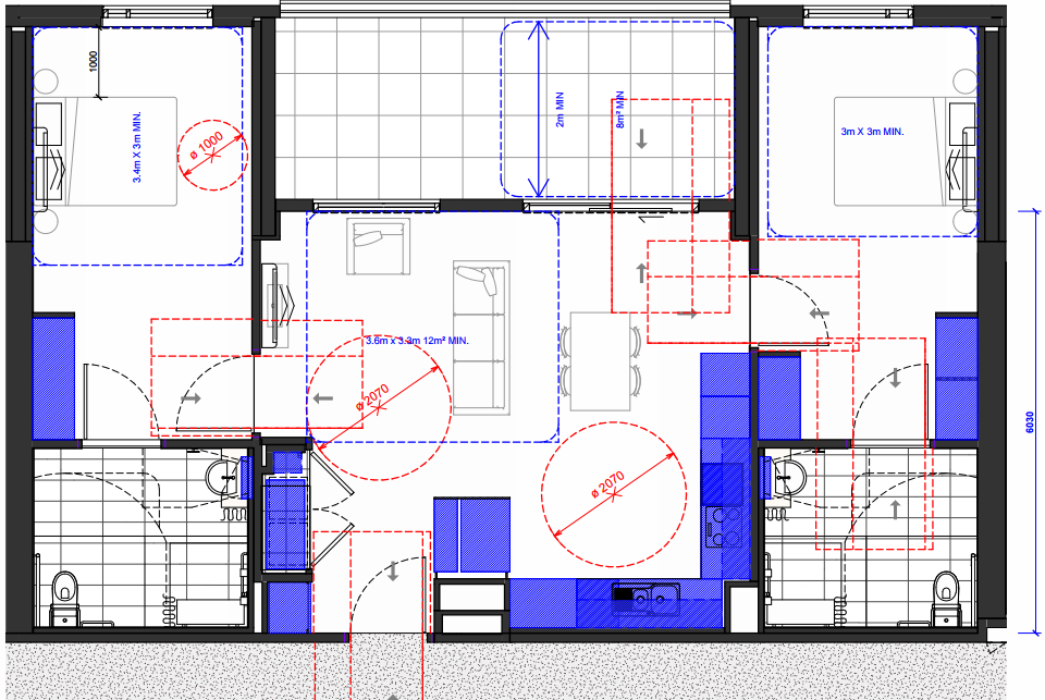 New SDA apartments in Hampton East - expected August 2026 — Floorplan 1