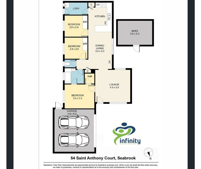 Spacious and Accessible Home in Seabrook, VIC – Perfect for Supported Living — Floorplan 1