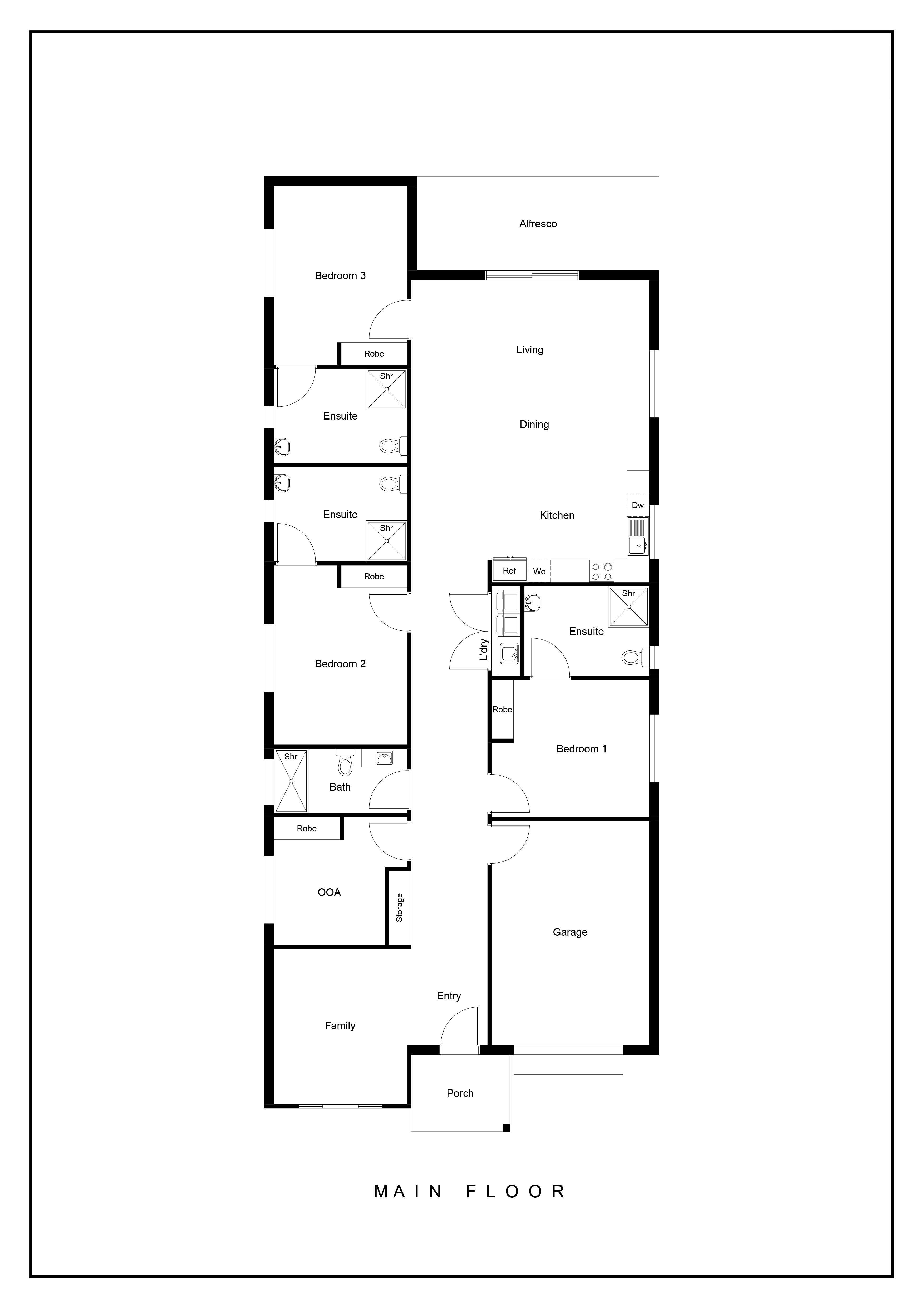Merbein (Bottle Tree Drive) — Floorplan 1