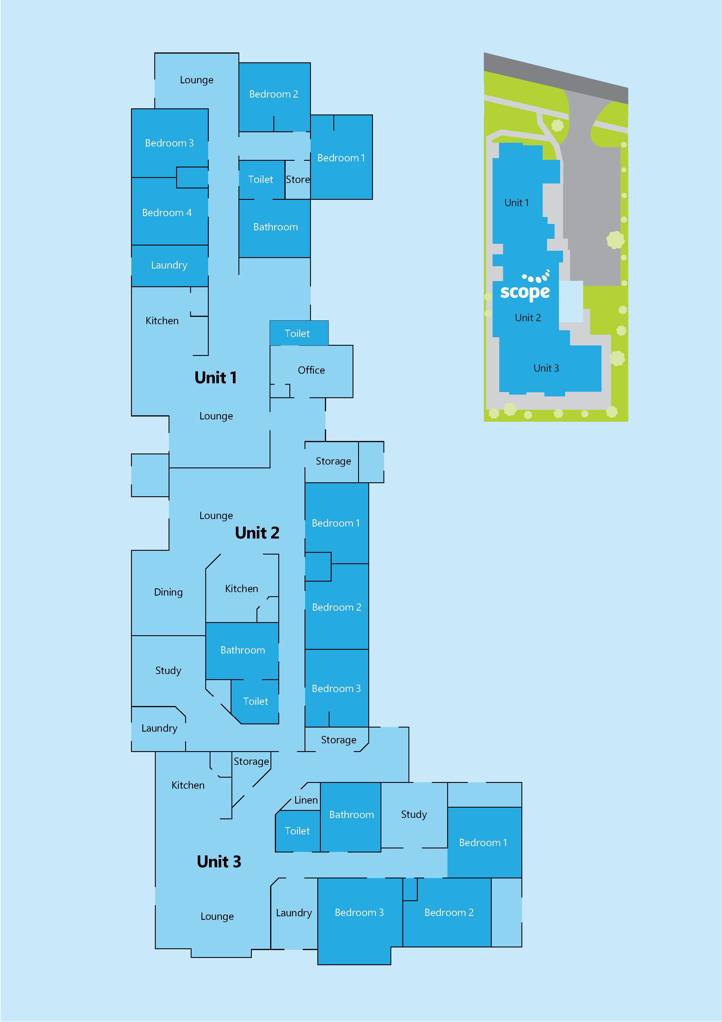 Supported Independent Living in Malvern East — Floorplan 1