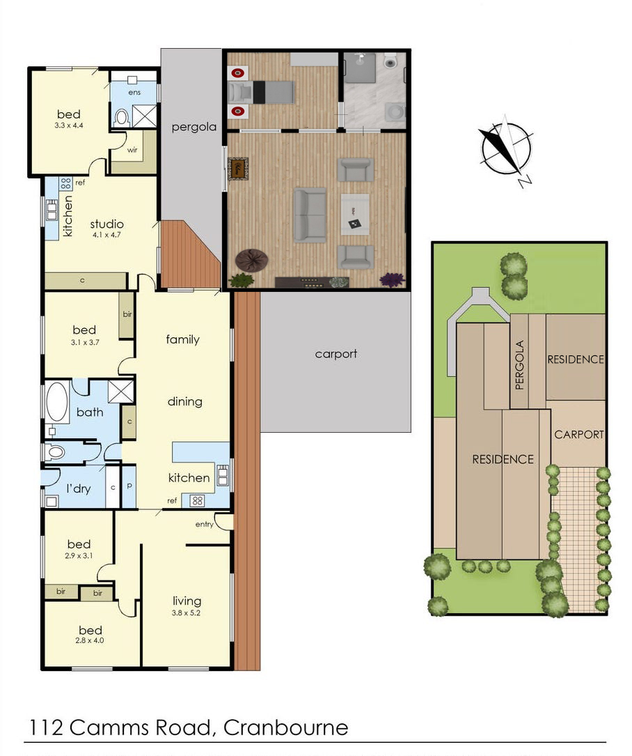 SIL, STA, MTA Accommodation In Cranbourne at Prime Location. AVAILABLE NOW!! — Floorplan 1