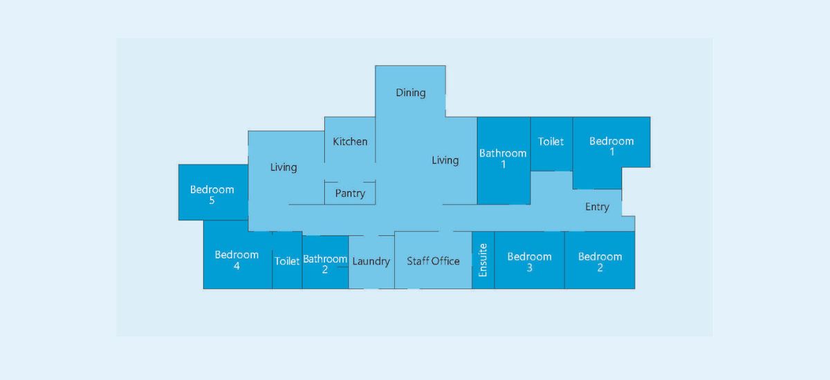 Supported Independent Living in Croydon — Floorplan 1