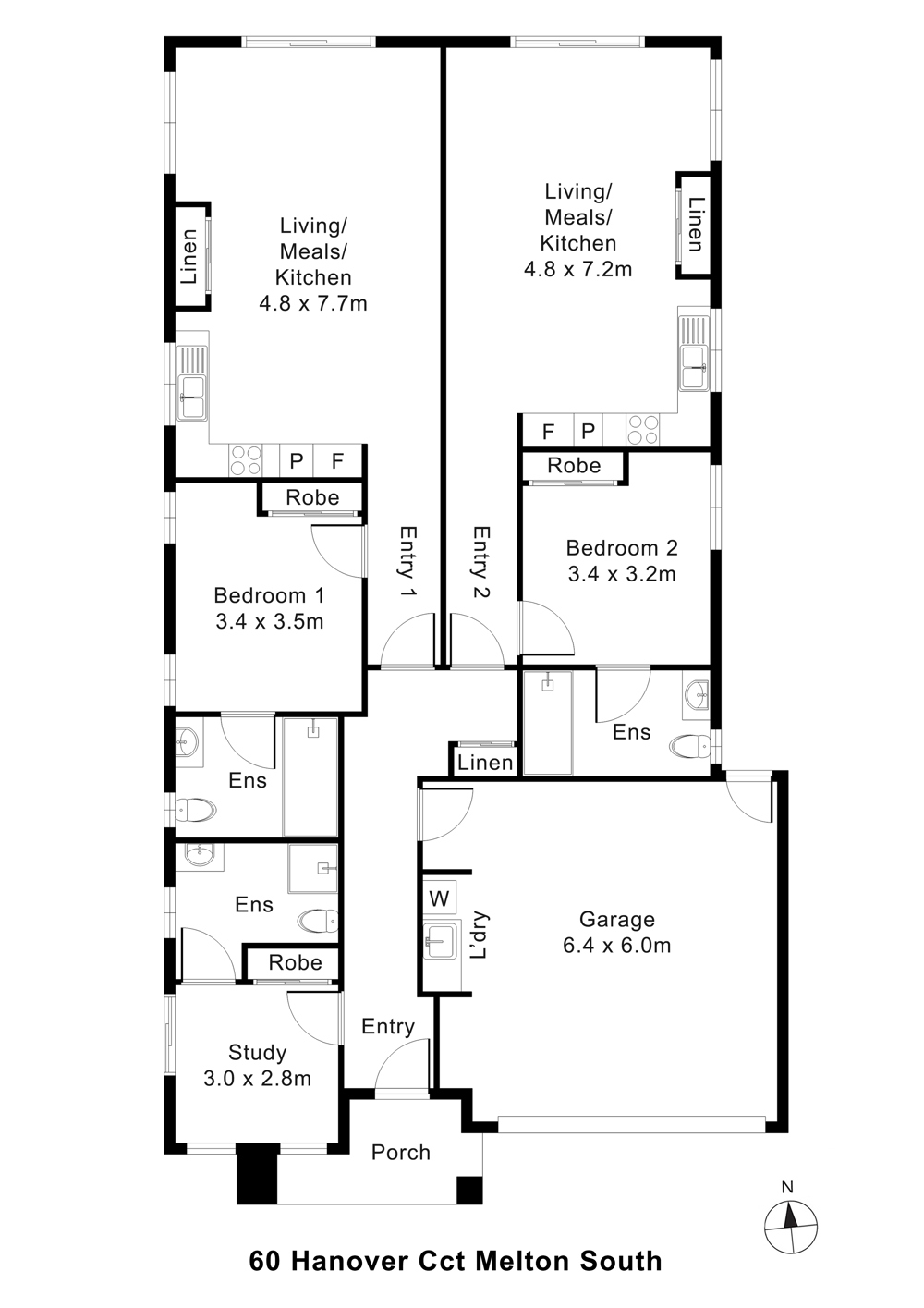 Side-by-Side Strength & Independence: Robust SDA with No Shared Spaces — Floorplan 1
