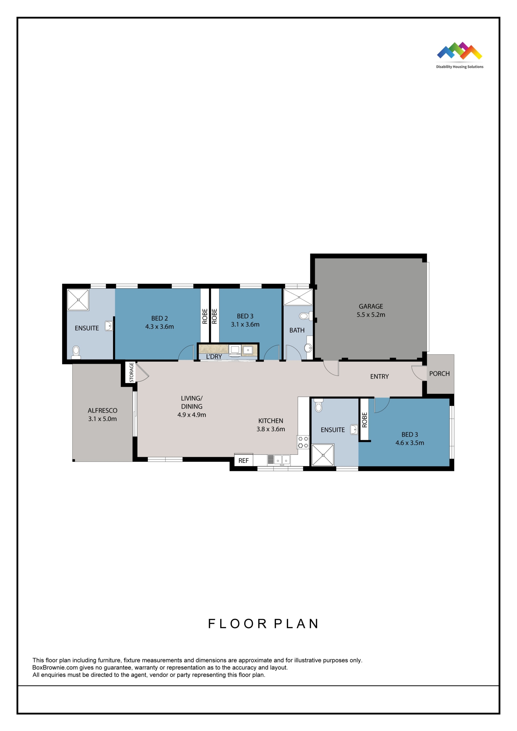 GLENBROOK WAY, BALDIVIS WA – HIGH PHYSICAL SUPPORT HOUSE — Home image 7