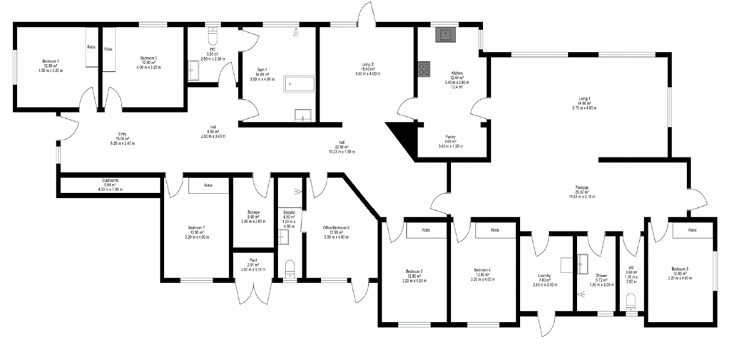Room to move and high quality supports in this spacious robust built home — Floorplan 1