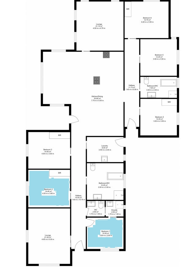 Bayside living x 2 vacancies — Floorplan 1