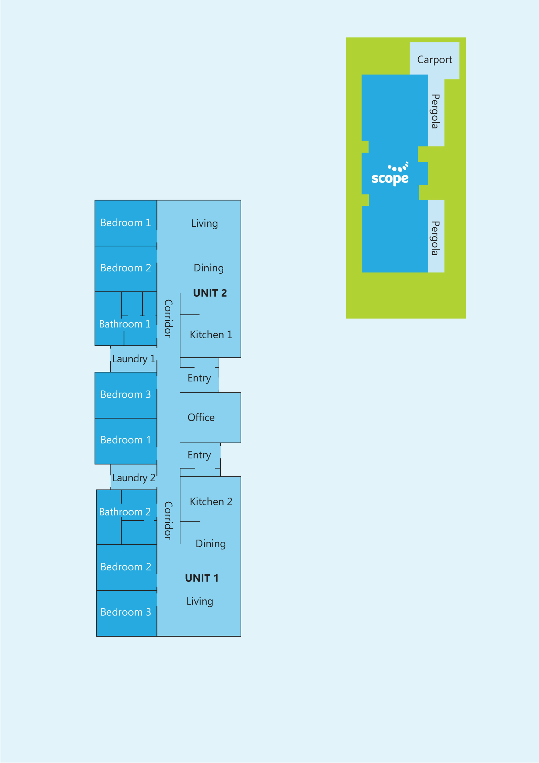 Supported Independent Living in Hawthorn — Floorplan 1