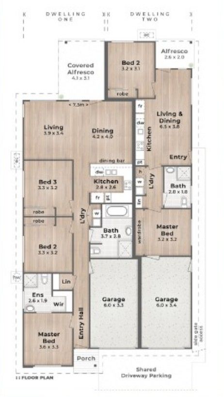 Hervey Bay 2 SDA Room Home with OOA — Floorplan 1
