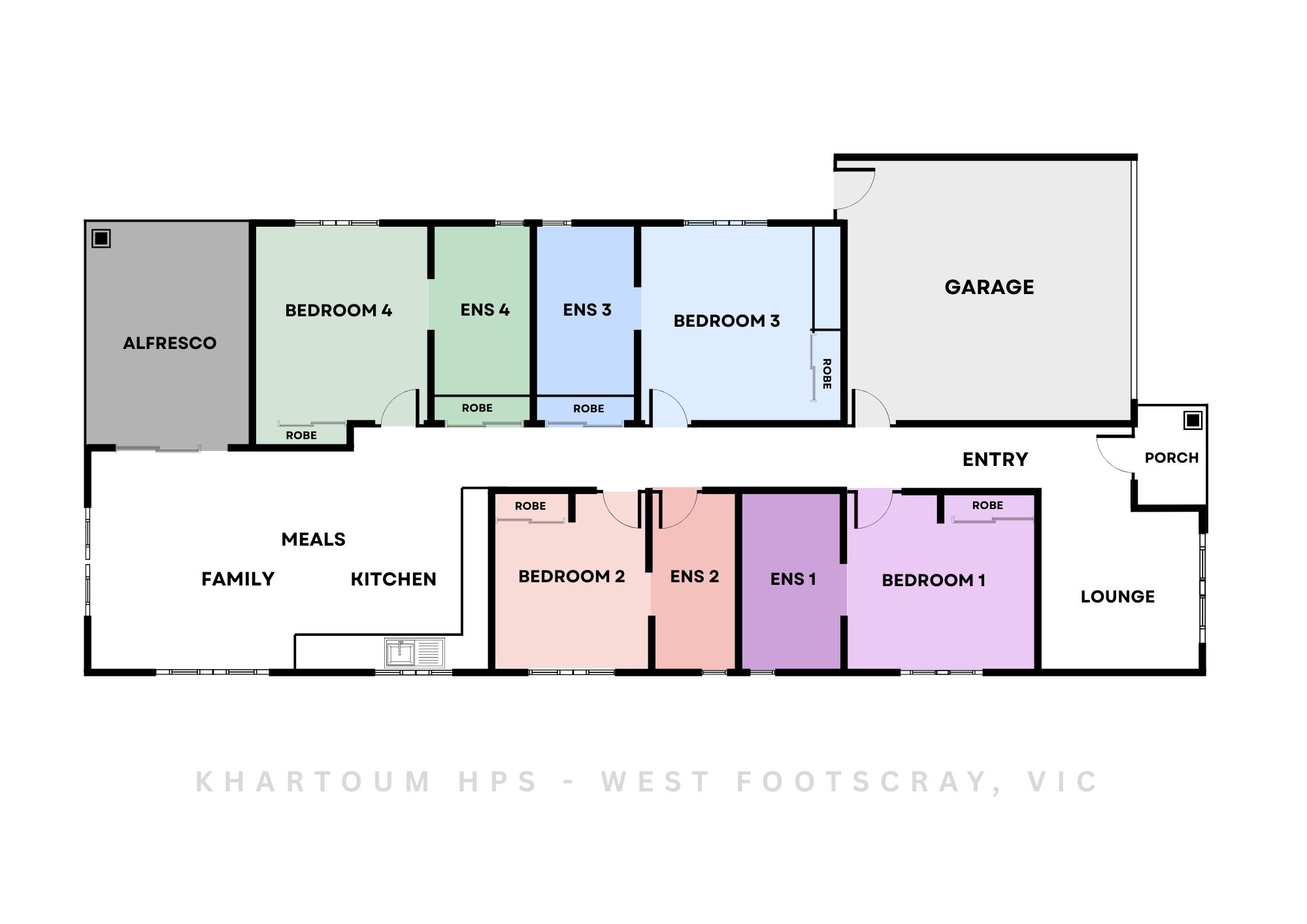 KHARTOUM - West Footscray — Floorplan 1
