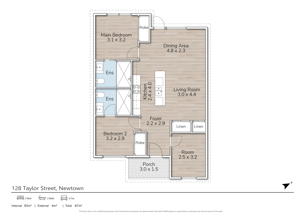 Beautiful, 1 Participant + OOA Robust Home for Comfort & Safety — Floorplan 1