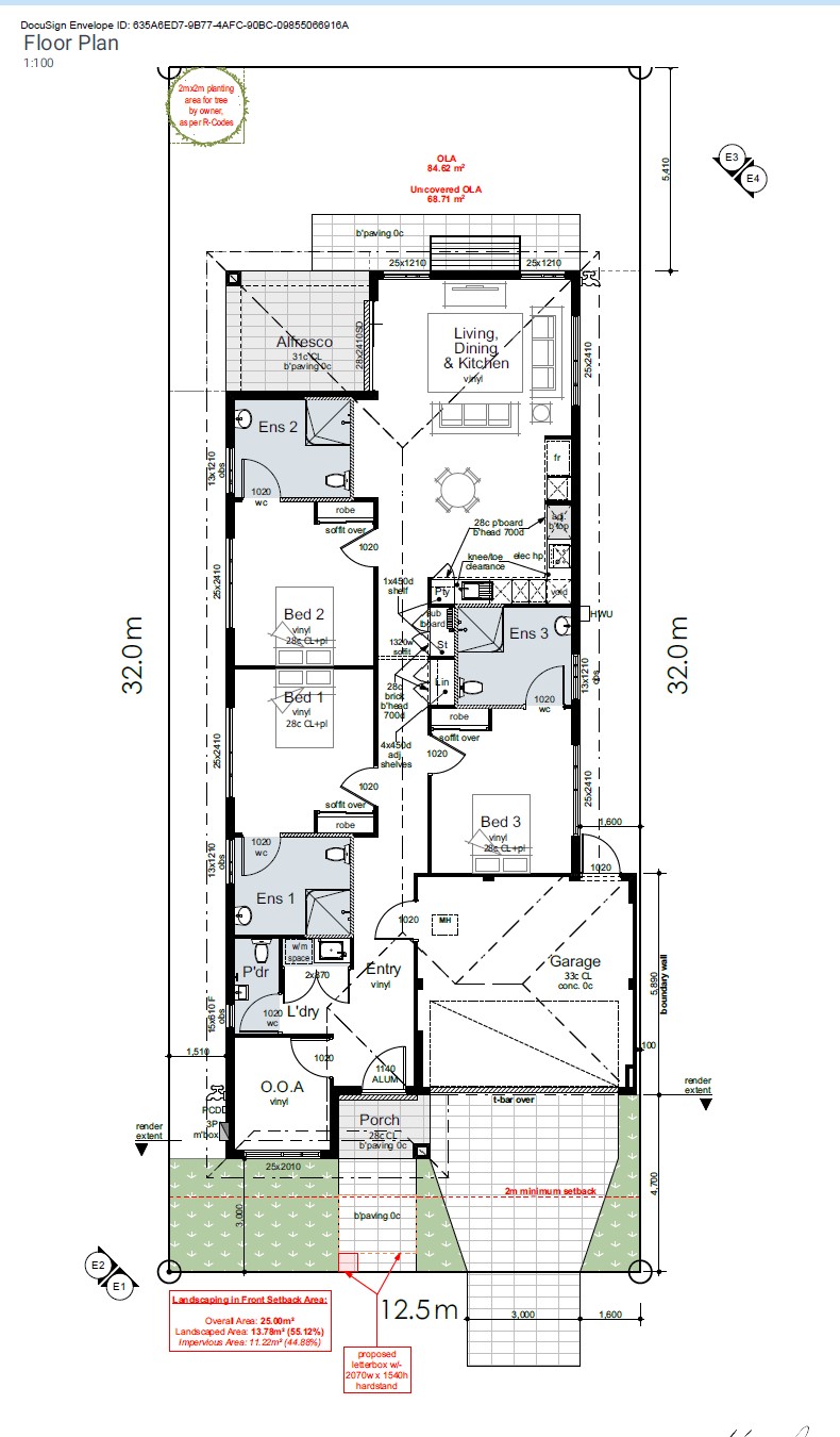 Modern SDA HPS 3 Residence House with OOA for Rent — Floorplan 1