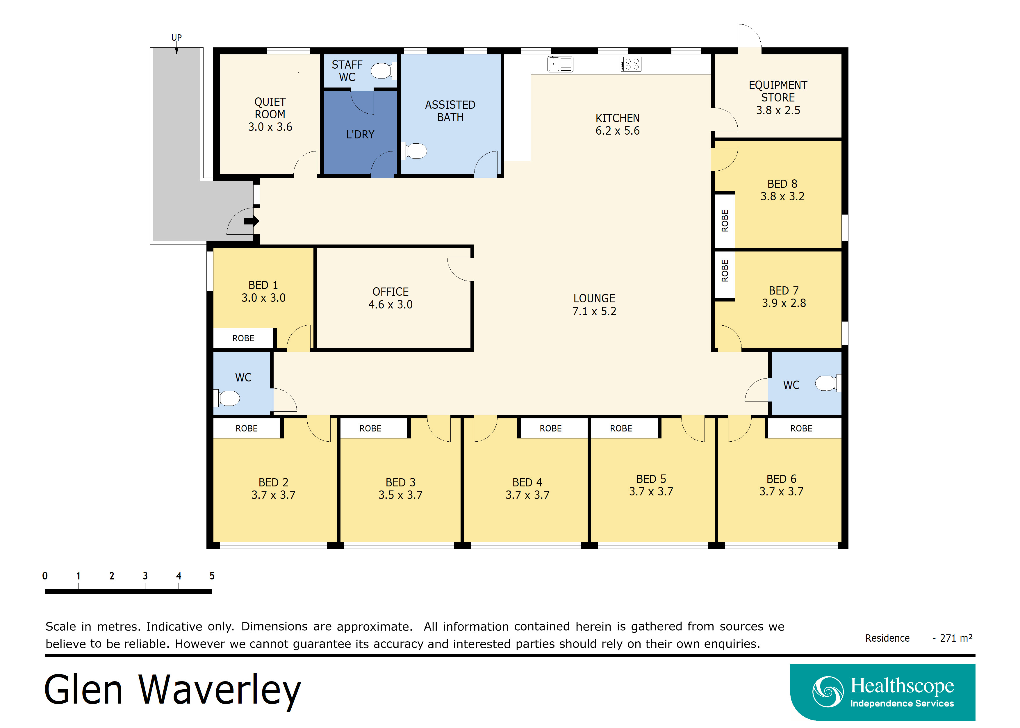 Supported Independent Living in a warm and welcoming home — Floorplan 1