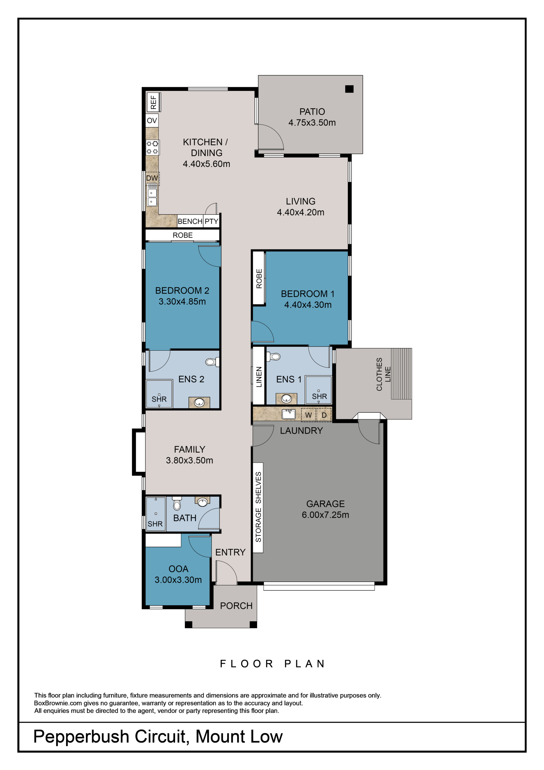 Mount Low, Townsville QLD - High Physical Support House — Floorplan 1