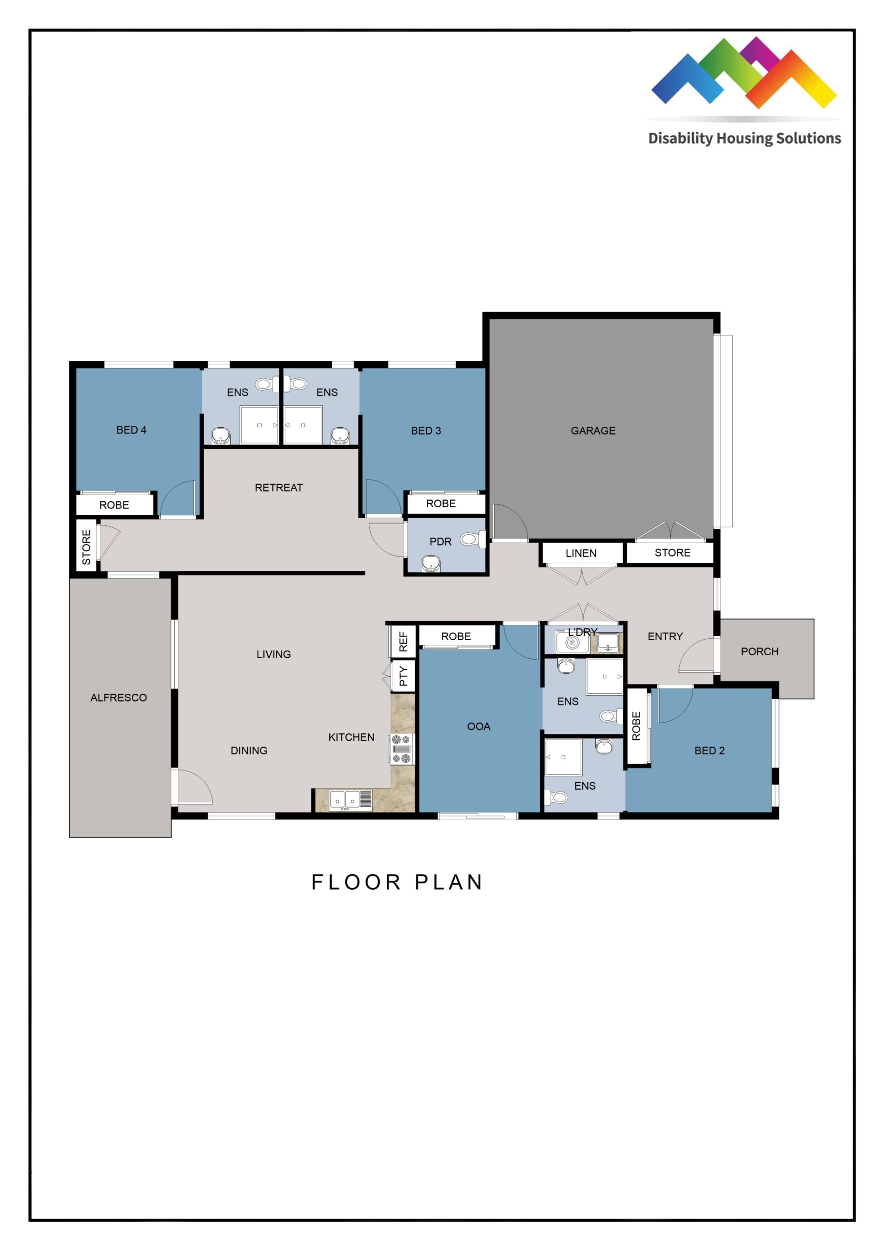 FERNVALE, IPSWICH QLD - IMPROVED LIVEABILITY HOUSE — Floorplan 1