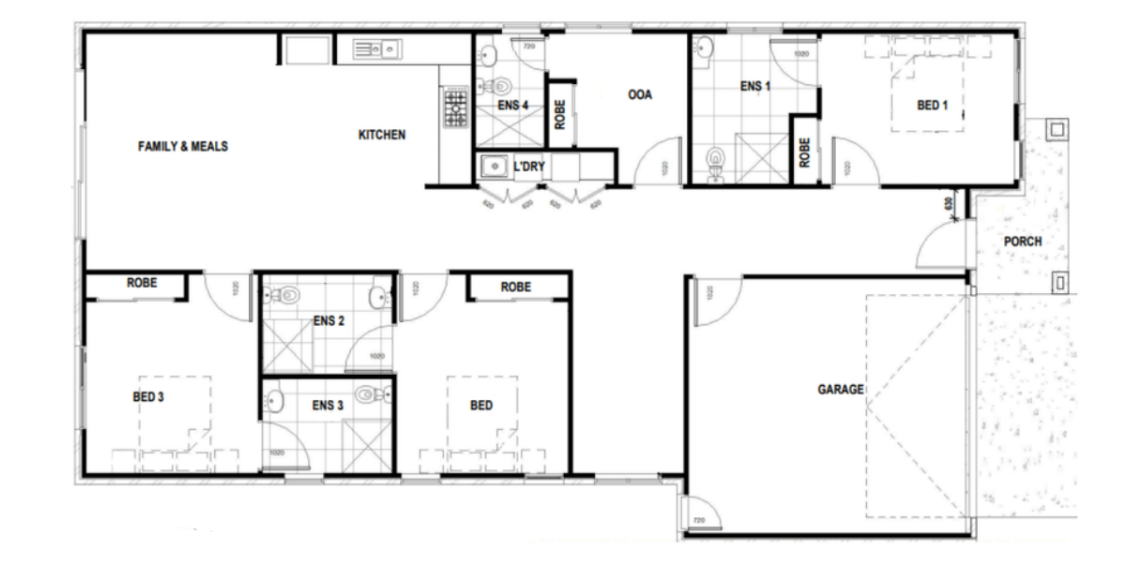 SDA HPS 2 Bedroom House plus OOA Tarneit, Vic  135 — Floorplan 1