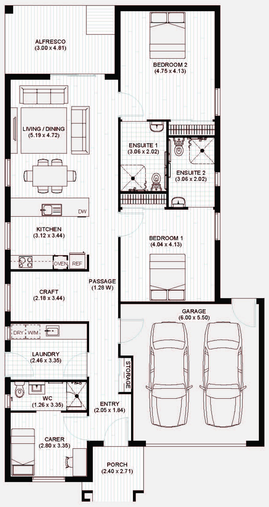 Everglades St, Lyndhurst, VIC 3975 — Floorplan 1