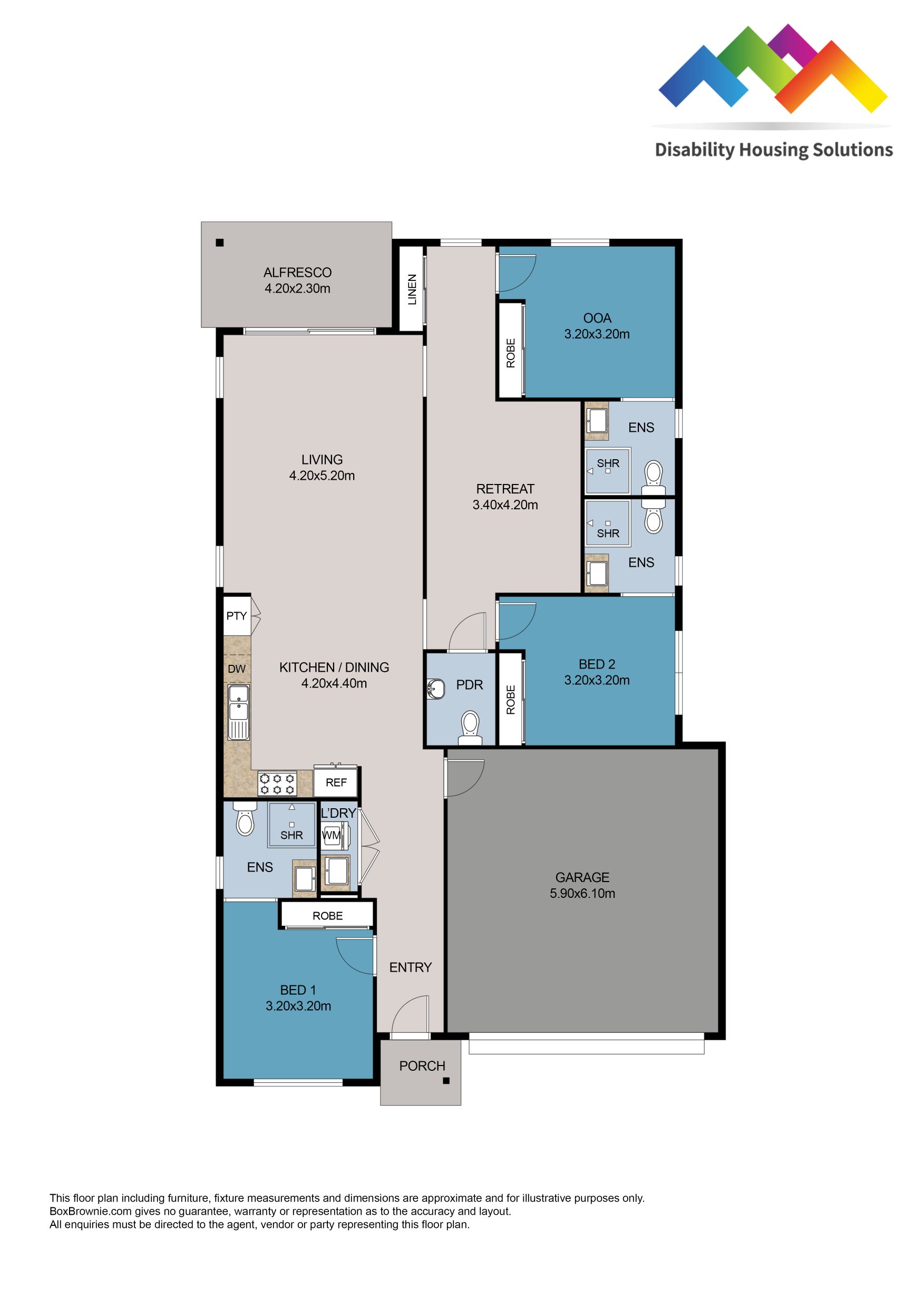 COTSWOLD HILLS, TOOWOOMBA QLD – IMPROVED LIVEABILITY HOUSE — Floorplan 1