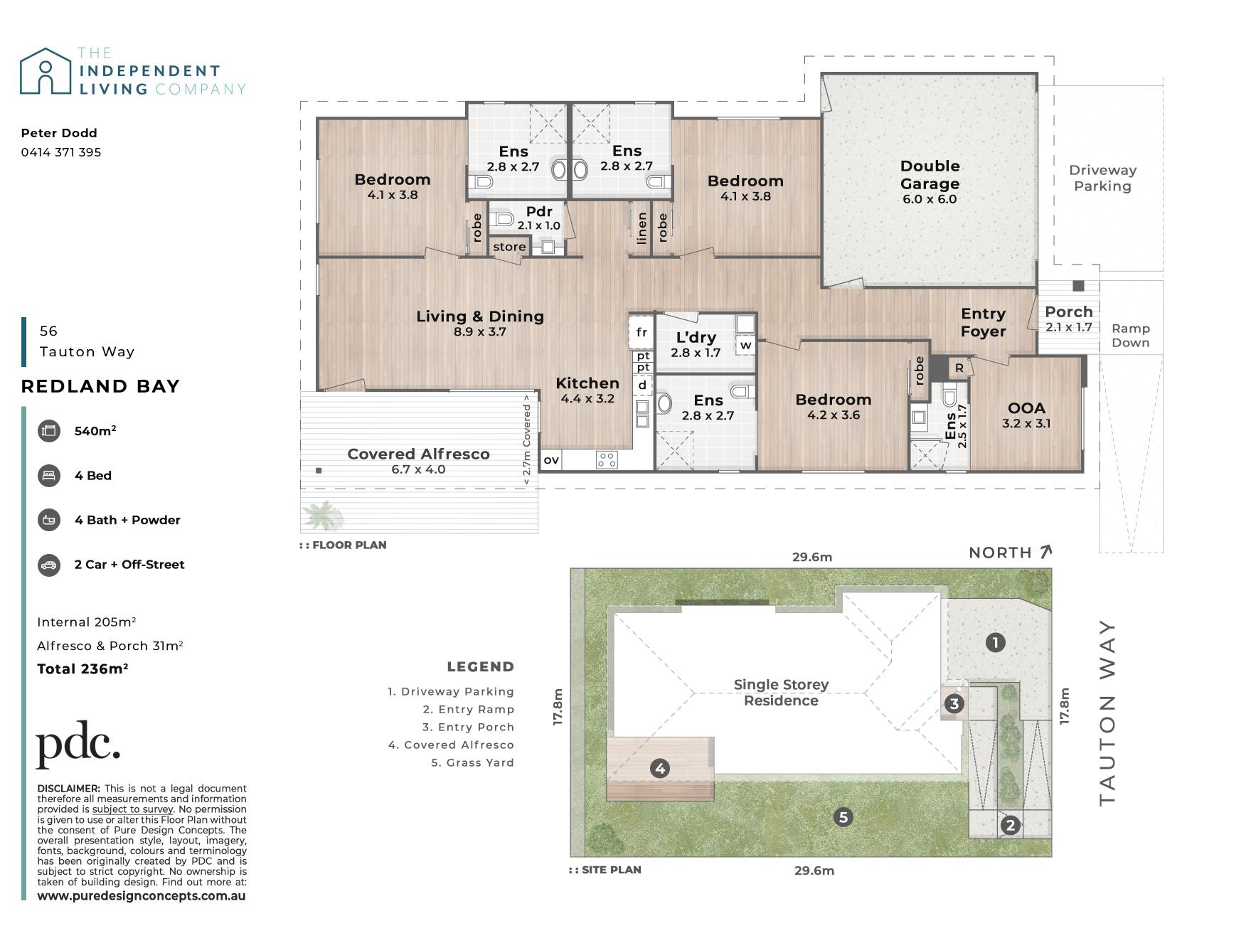 BRAND NEW- 3 Bedroom HPS Property at Redland Bay — Floorplan 1