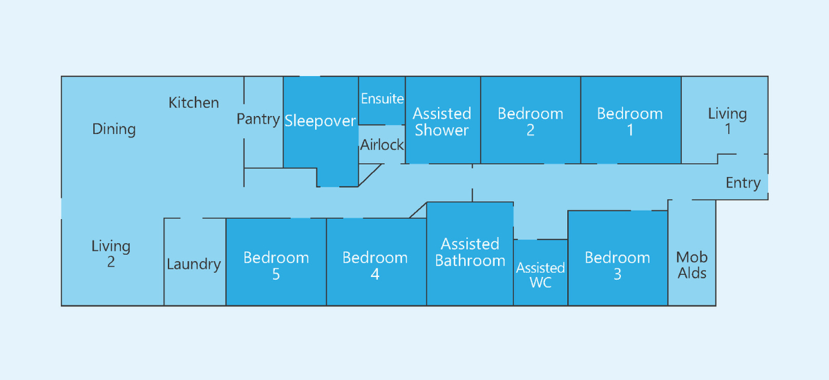Purpose built home in Leopold — Floorplan 1