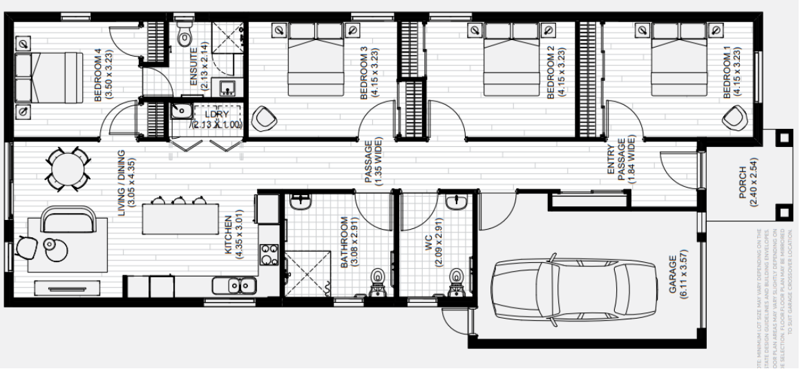 New 4 bedroom property — Floorplan 1