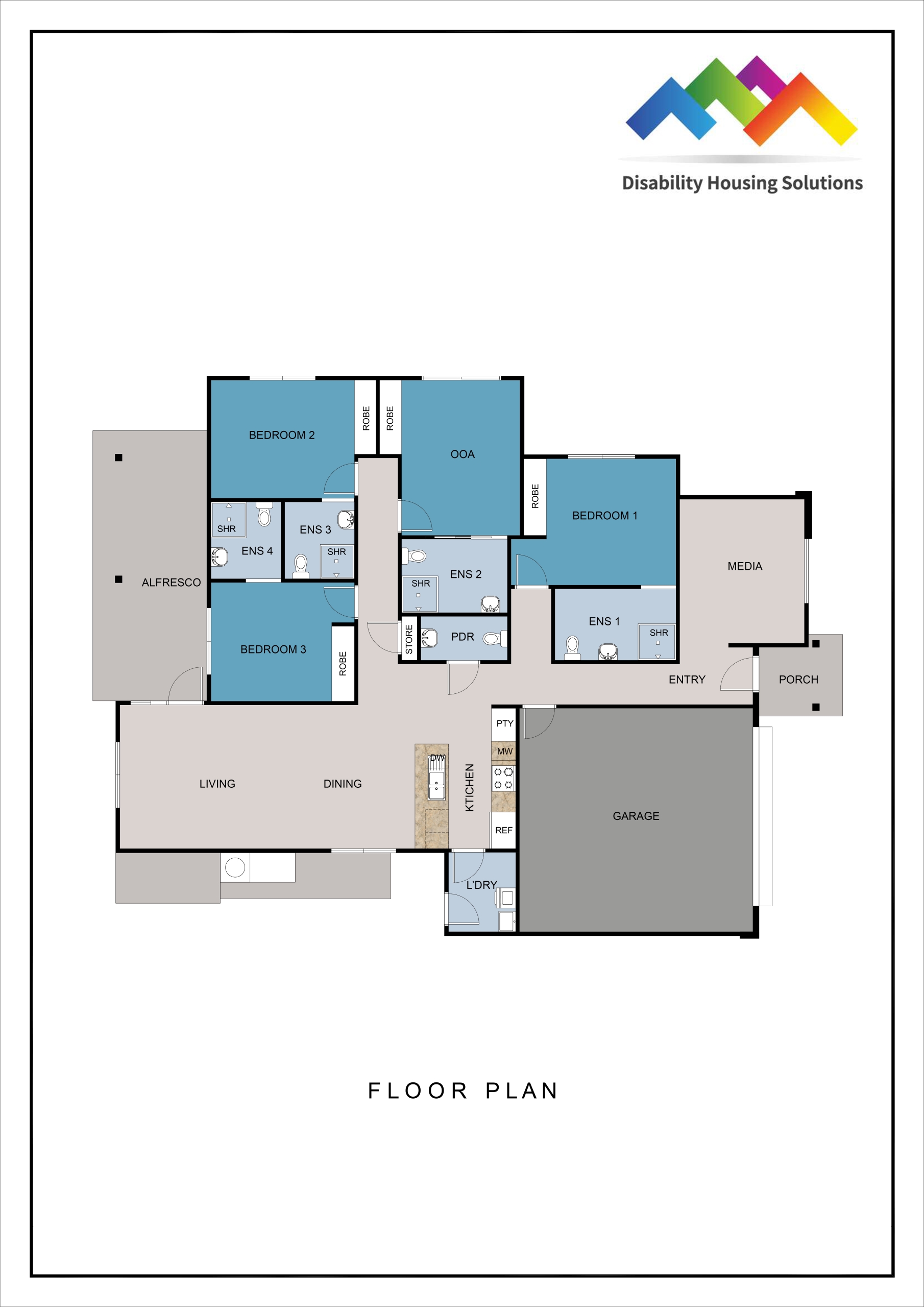 Cotswold Hills, Toowoomba, Qld - Robust House — Floorplan 1