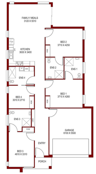 Experience True Independence: HPS 3 Resident Home in Brookdale Available NOW — Floorplan 1