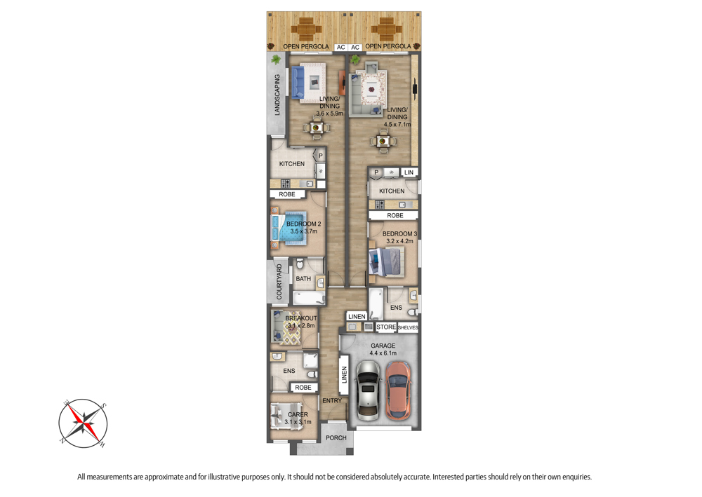 Robust SDA 2-Participant Independent Living Dual-Home Single Title — Floorplan 1