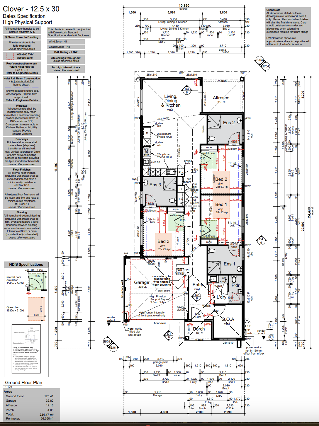 High Physical Support (Brabham) — Floorplan 1