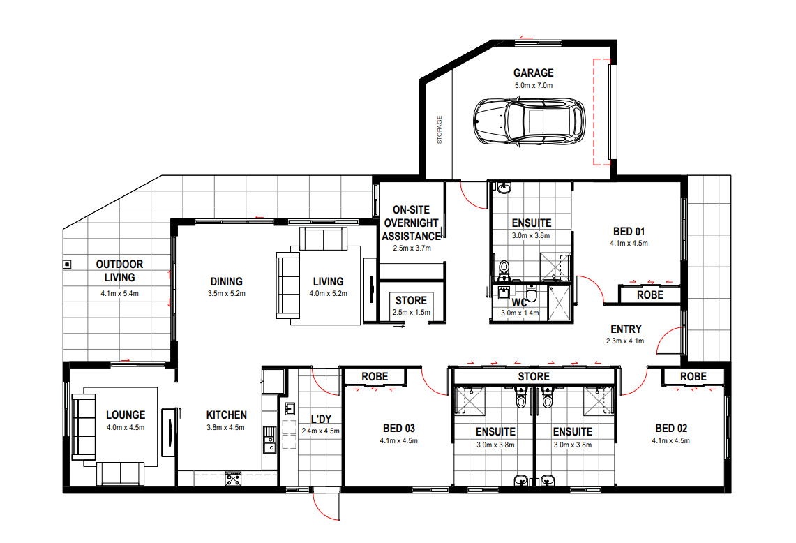 SDA - Horsley (HPS/FA) — Floorplan 1