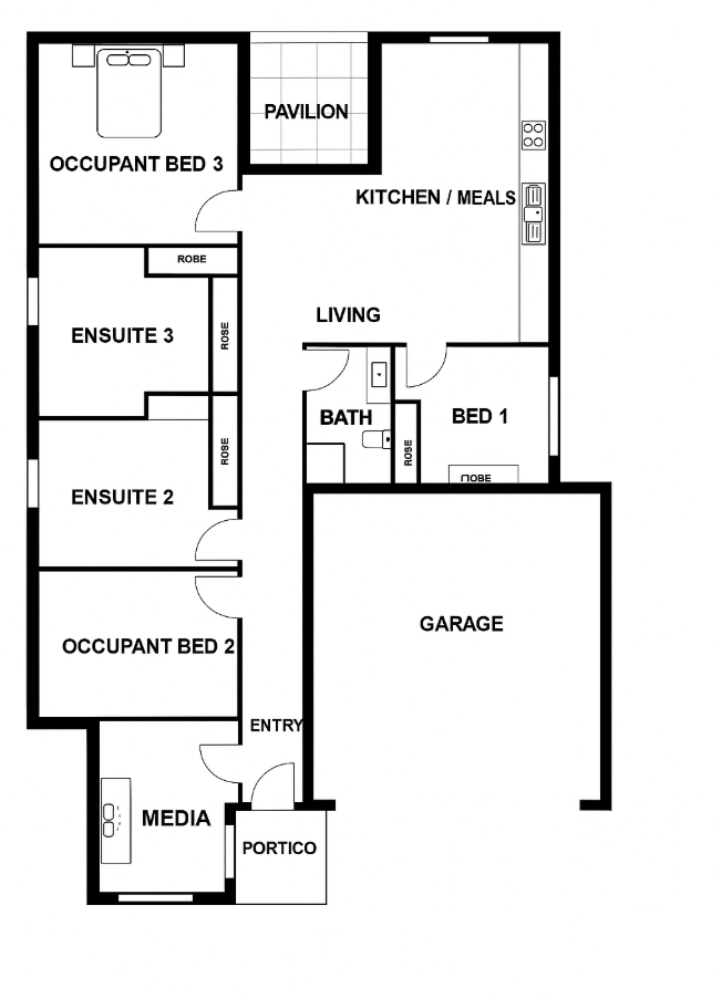 Brand New 2 Participant HPS House Bracken Ridge - Coming Soon! — Floorplan 1