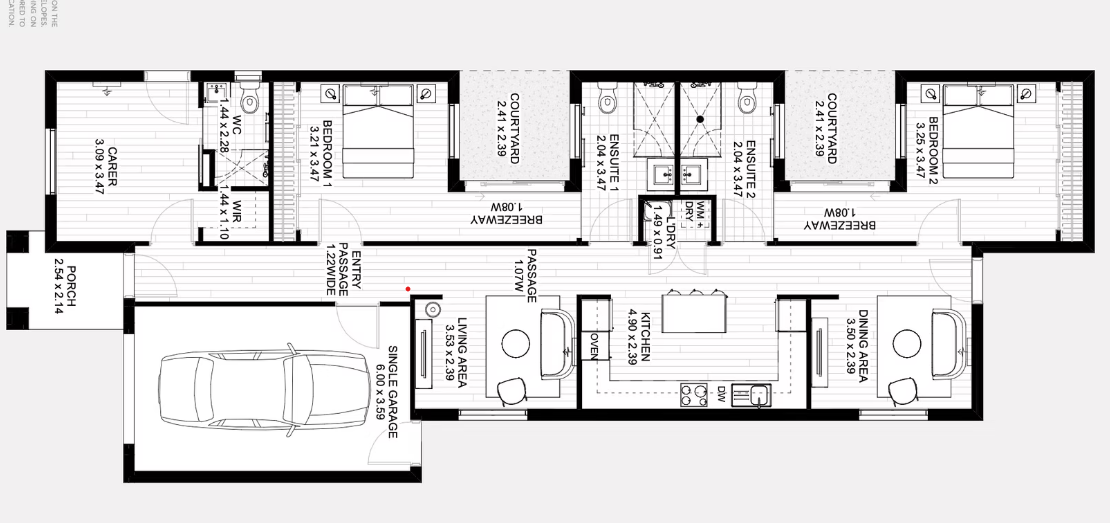 Mount Duneed - 2 Bedroom House. SDA, SIL & Robust! — Floorplan 1